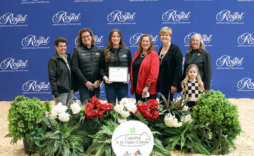  Jocelyn Lambert Receives Stewart 4H Dairy Youth Education Award